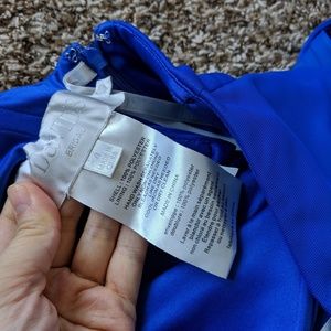 David Bridal Blue Multi dress